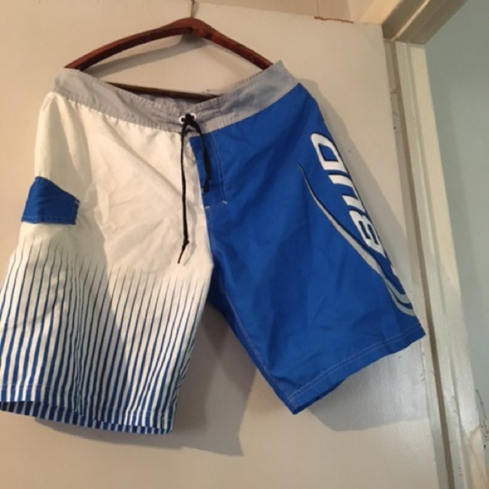 Bud lite surf board shorts